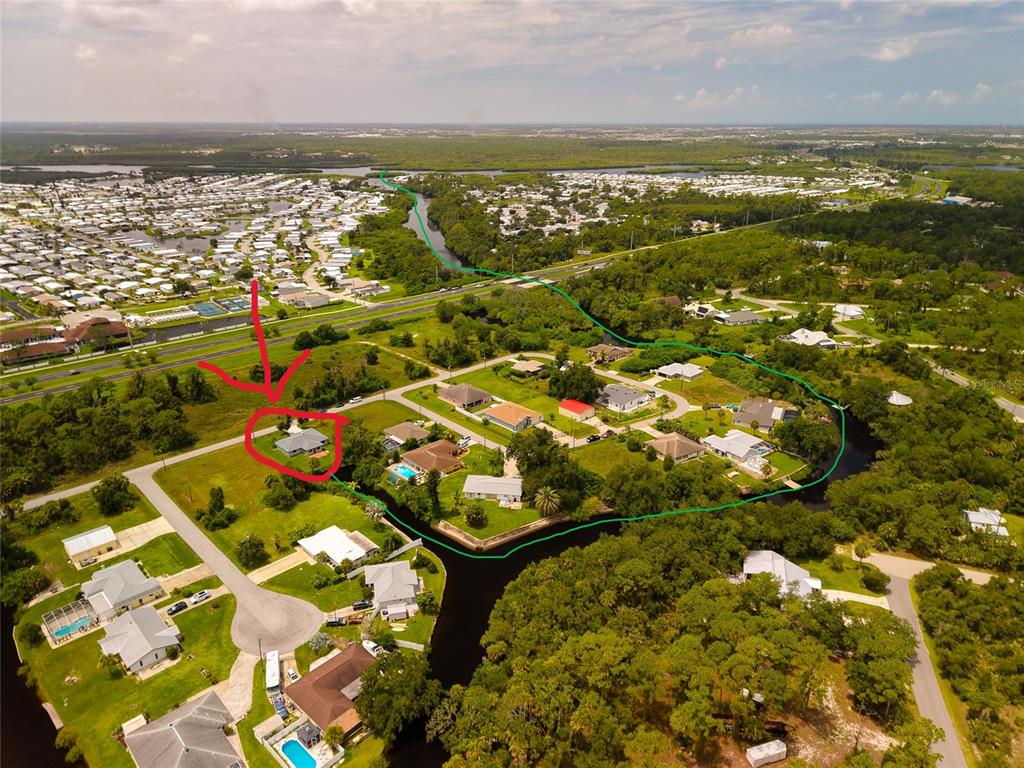 Canal leads to the Myakka River