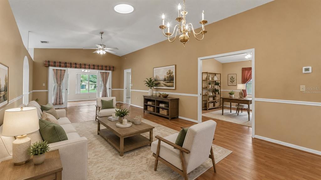 Virtually Staged living room