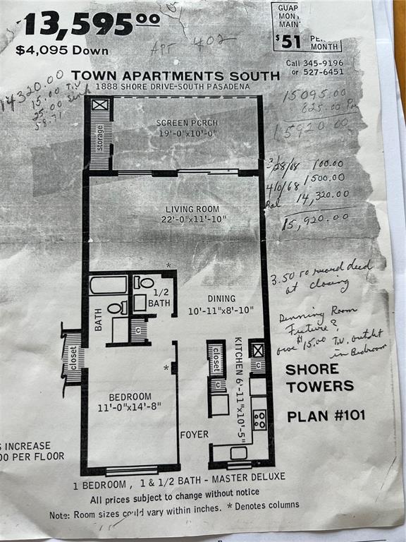Property for sale at 1868 SHORE DRIVE S UNIT 102, SOUTH PASADENA, FL, 33707