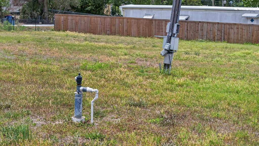 2 capped water wells and electric on site