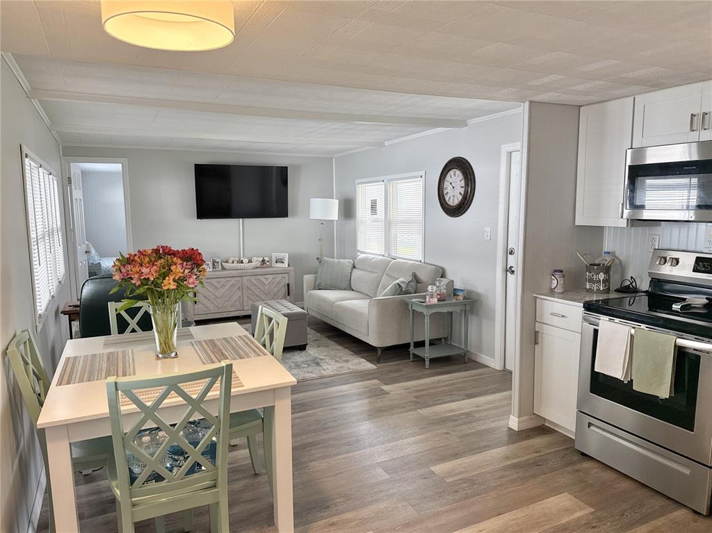 Open concept living/dining/kitchen