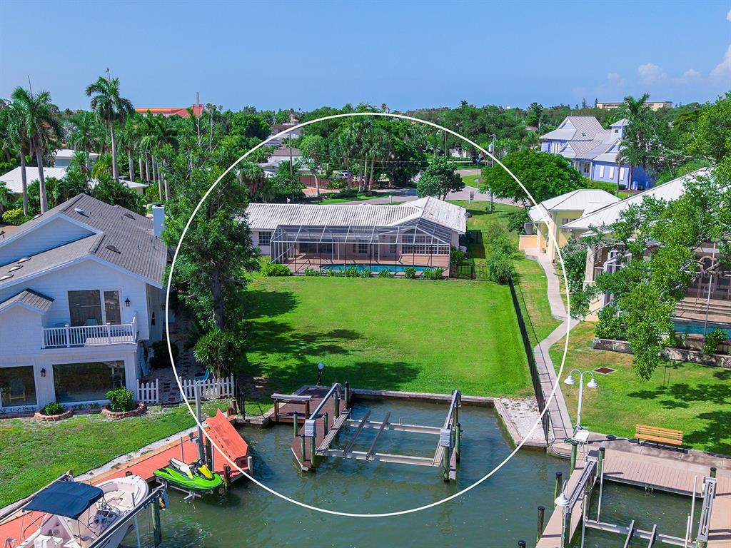 Seawall, dock, boat lift
