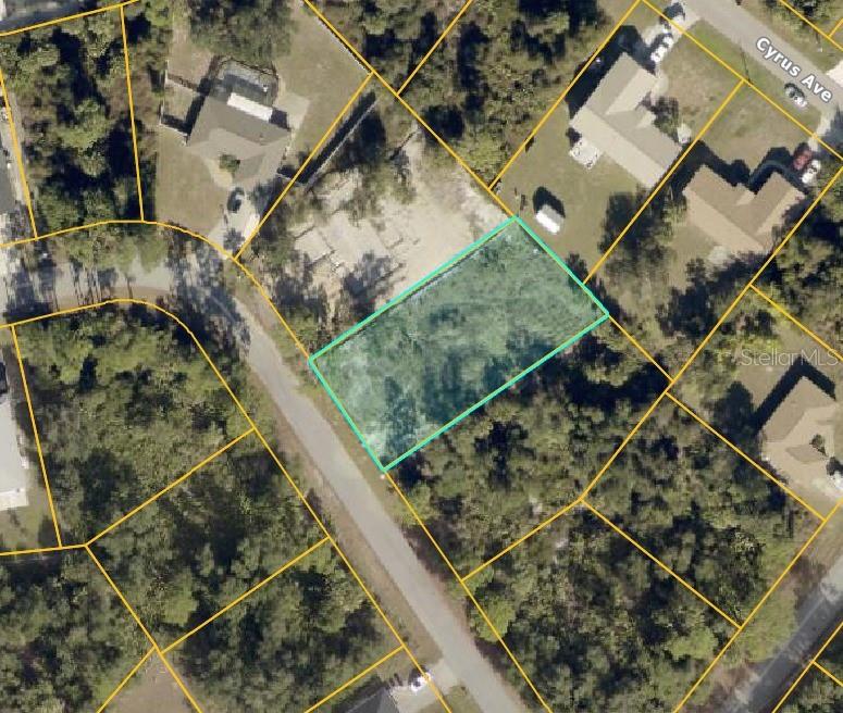 Aerial view - lot outlined