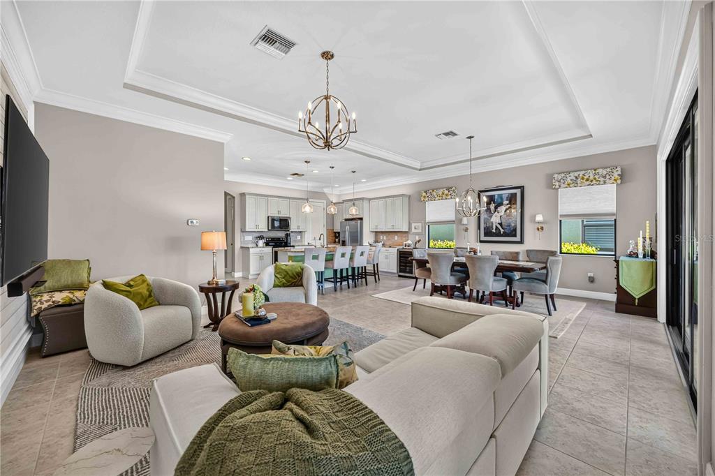 Open Concept - living, dining, outdoors