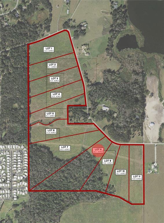 Property for sale at BAYHEAD ROAD Lot 8, DADE CITY, FL, 33523