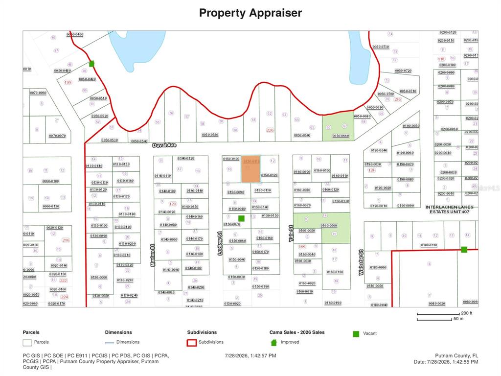 Property for sale at DUVAL AVENUE, INTERLACHEN, FL, 32148