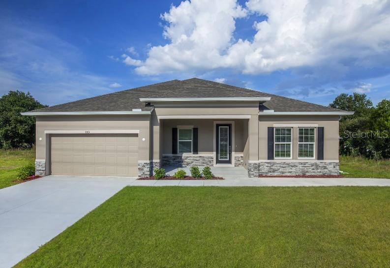 Model home - actual features may vary.