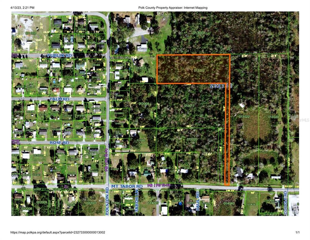 Property for sale at MT TABOR ROAD, LAKELAND, FL, 33810