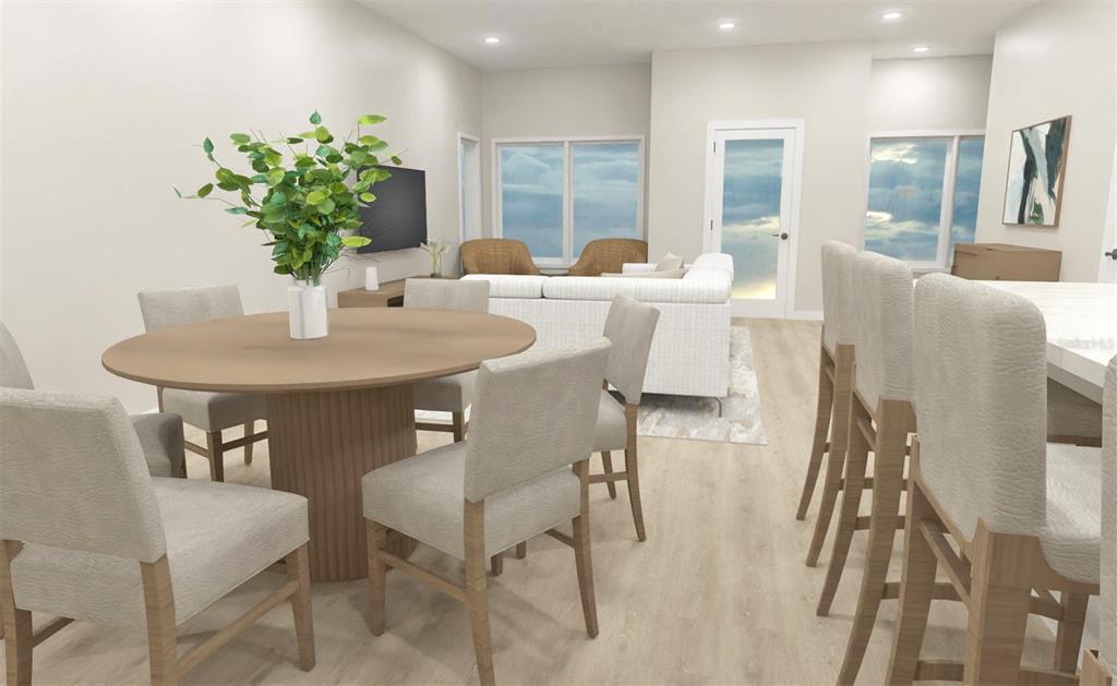 Dining Room- Virtually Rendered