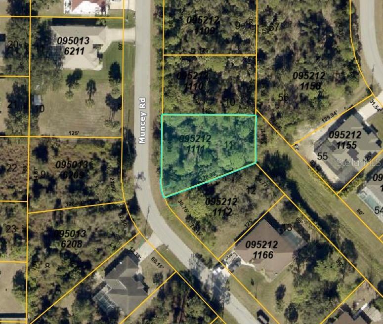 Aerial view - lot outlined