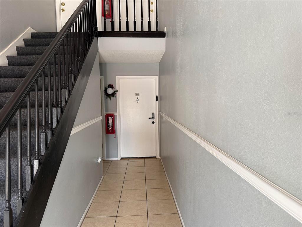 Hallway to Inside Door to condo