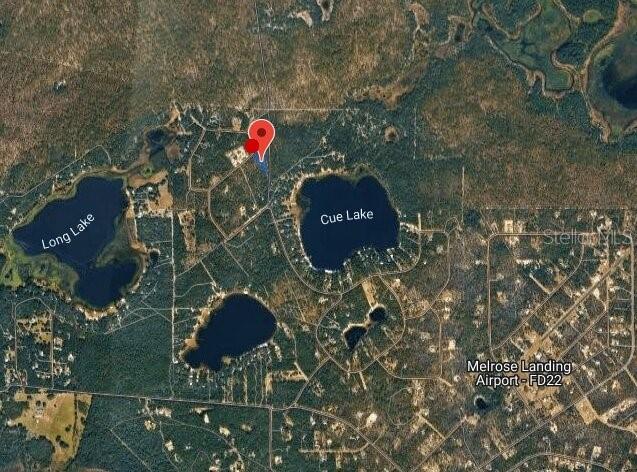 View of Melrose Landing Airport and the lake area