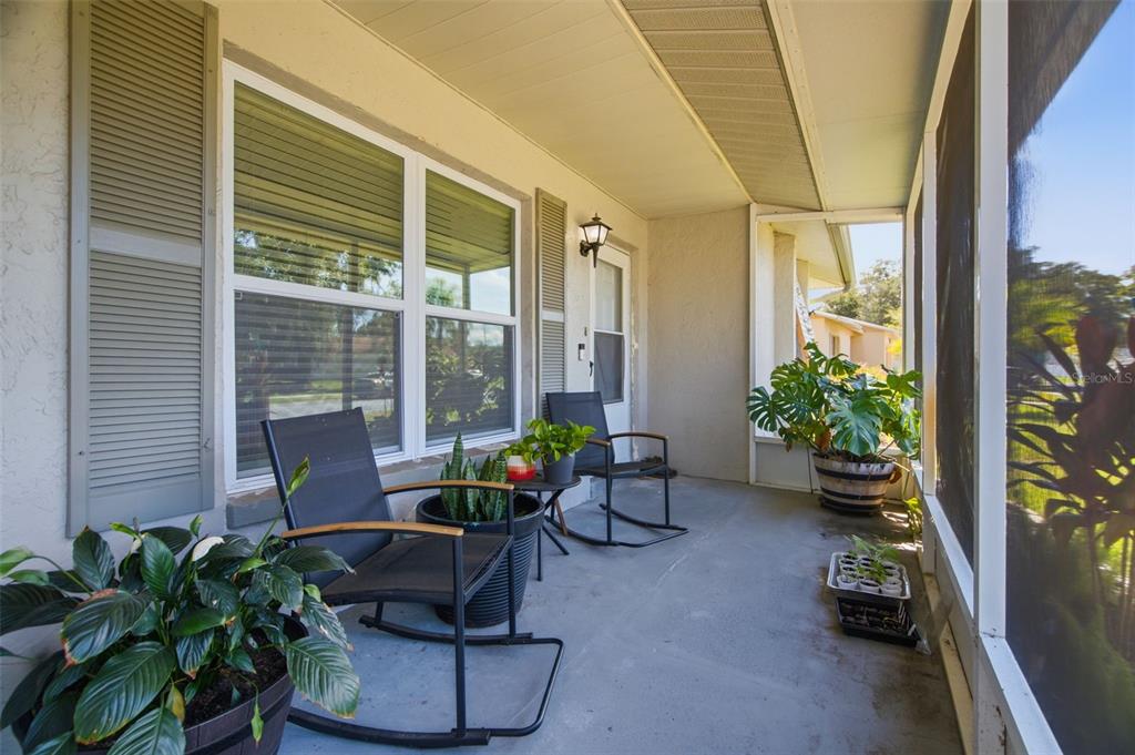 Enclosed front porch