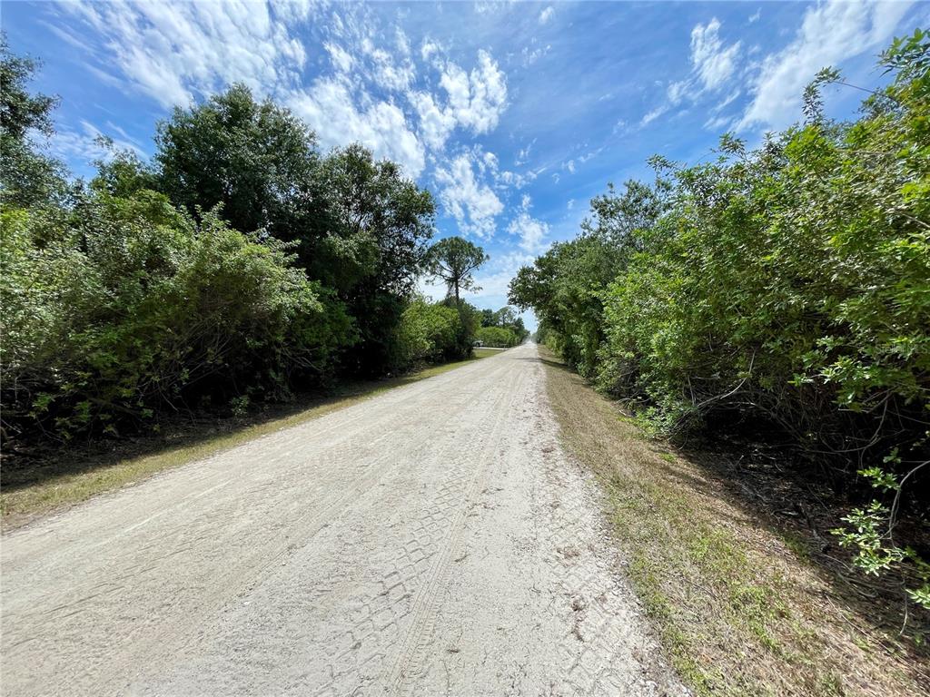 Looking west on Hacienda