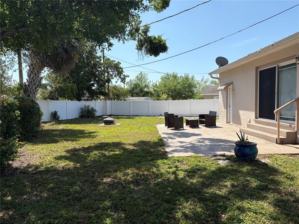 Large yard