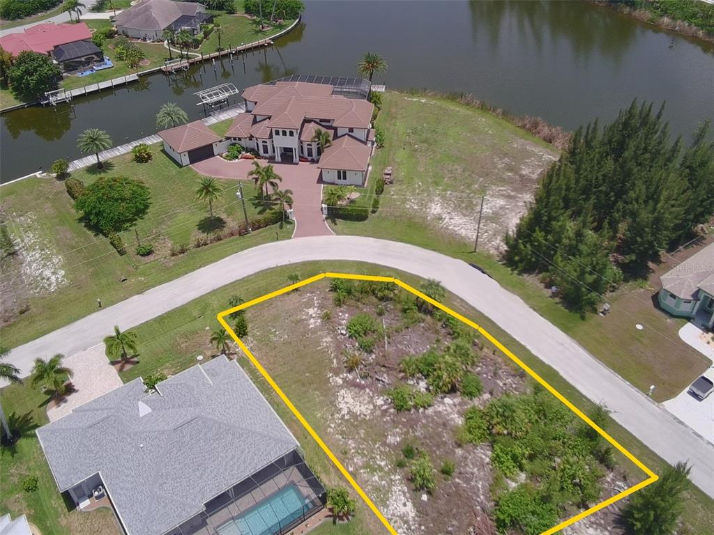 Approximate Outline of Property; Directly across from Canal.