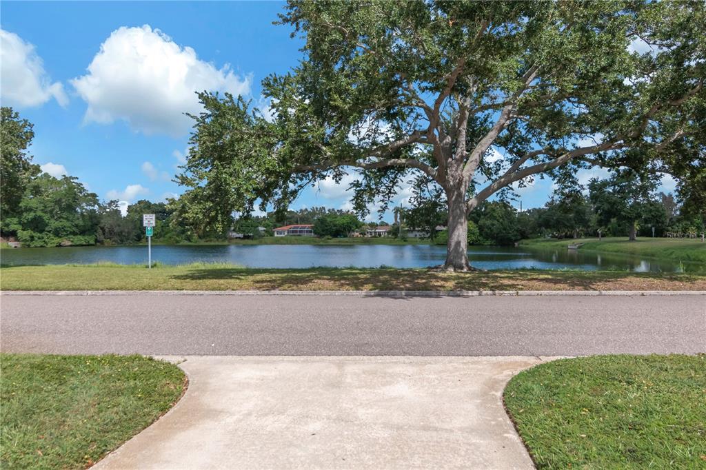 Lake access across the street