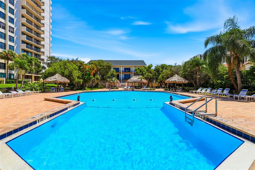 Largest heated pool on Island Estates