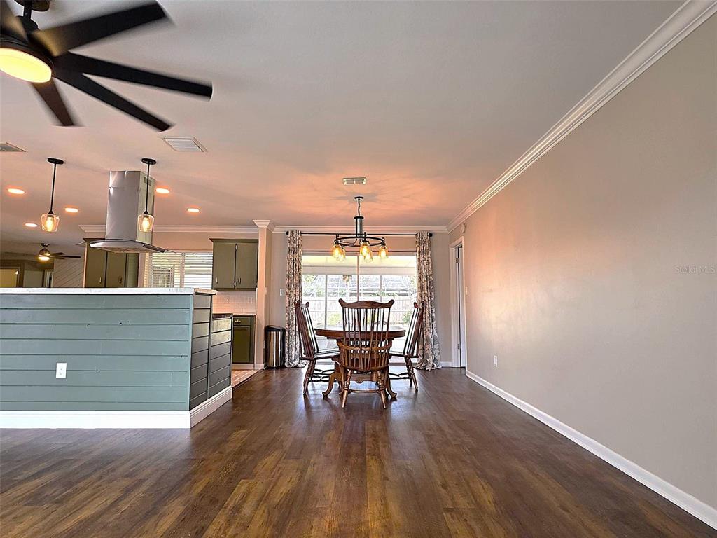 LIVING ROOM TO DINING