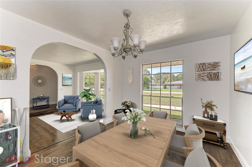 Dining, Living, Entry - Staged