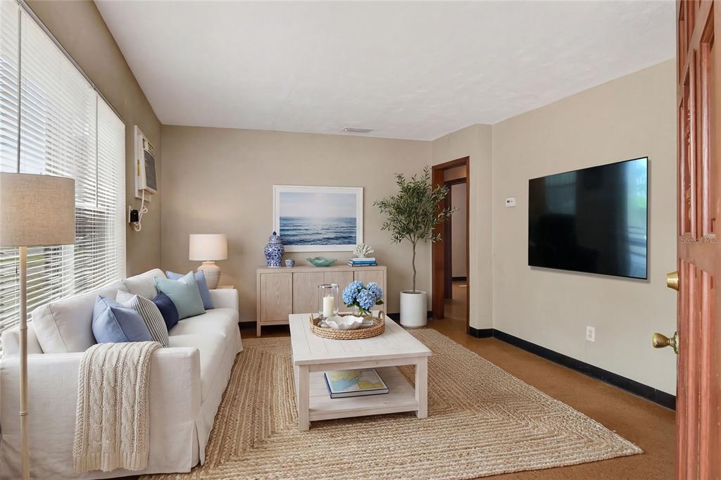 Open the door and into the Living Room
