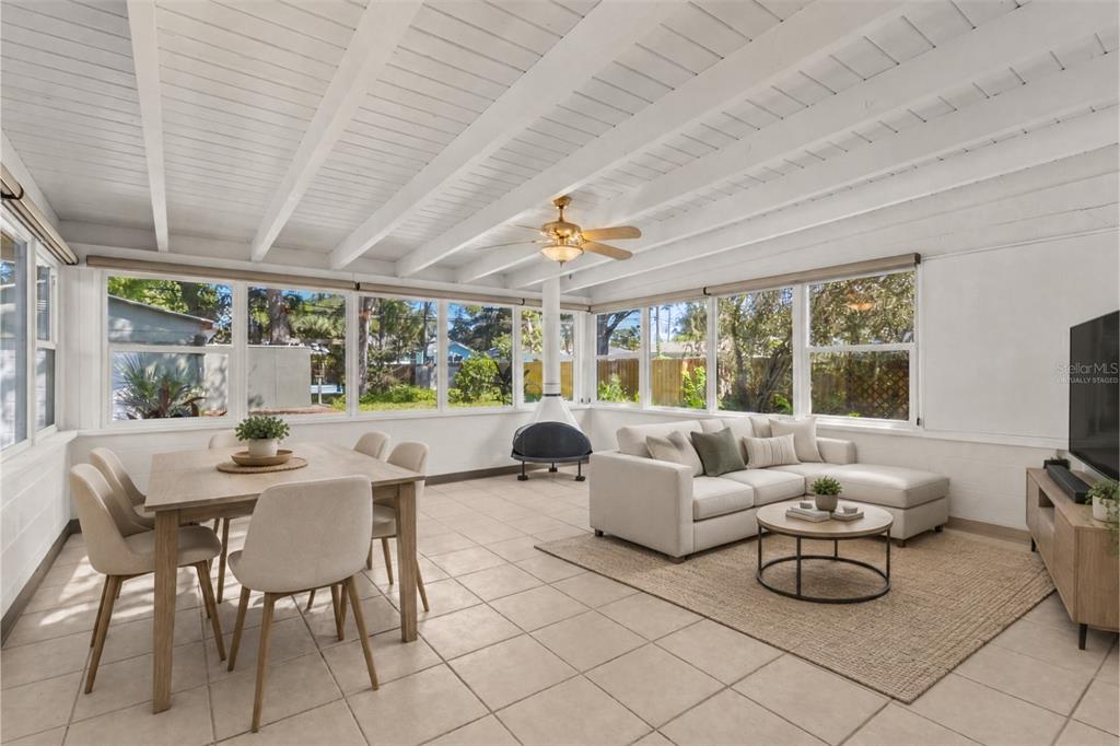 Living & Dining Room - Virtually Staged