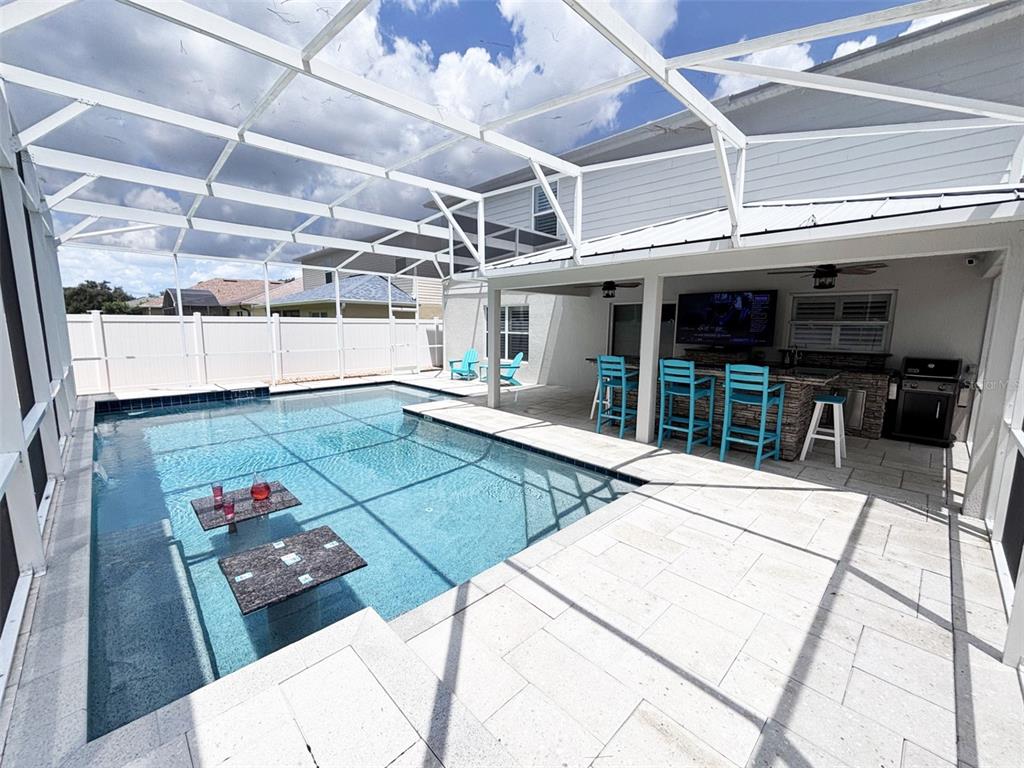 UV screened pool