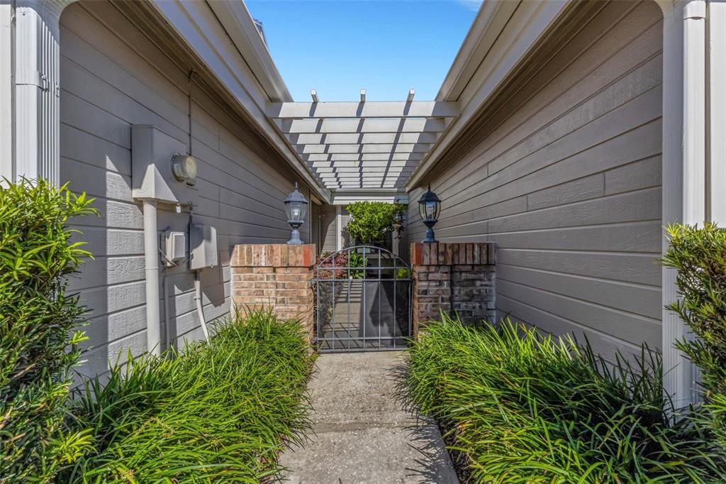 where through this courtyard gate something special awaits.