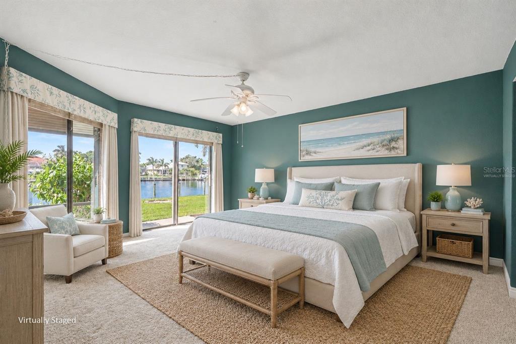 Virtually Staged Primary bedroom
